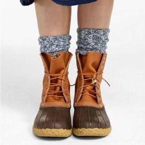 NEW-L.L. Bean Women’s Bean Duck Boots -8” Size 10, Lace Up